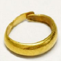 純金刻印 K24 リング 曲がった指輪