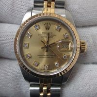 ROLEX（ロレックス）レディース腕時計デイトジャスト　コンビ　10P旧ダイヤ付き　Ref.69173G　高価買取