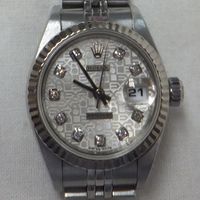 ROLEX（ロレックス）レディース腕時計デイトジャスト10P新ダイヤ付き　Ref.69174G　高価買取