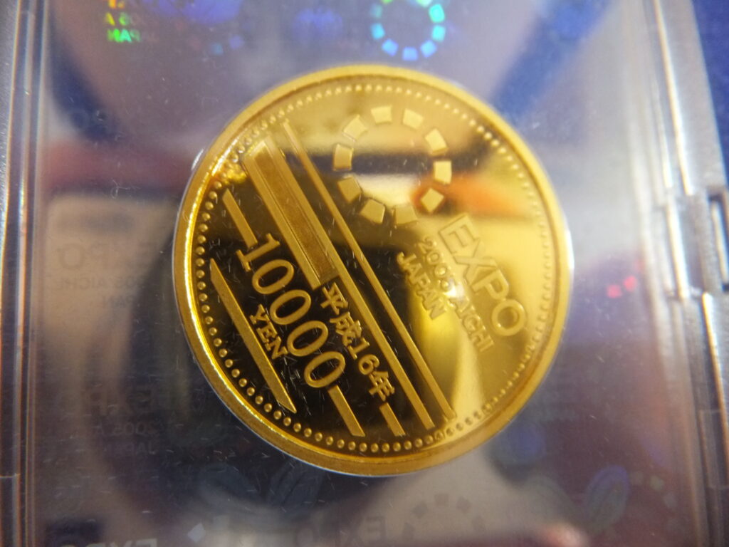 記念金貨　K24　平成16年　EXPO2005　1万円金貨　15.6g