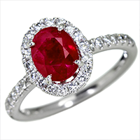 ルビー プラチナリング