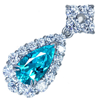 PT950 パライバトルマリン ペンダントトップ