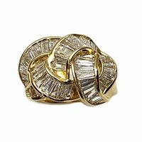 K18リング 18金イエローゴールド ダイア付き指輪