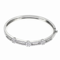 K18WG バングル D2.30 ブレスレット