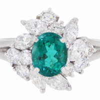 パライバトルマリン リング プラチナ Pt900