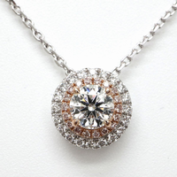 天然ピンクダイヤモンド 宝石　天然ダイヤモンド　PT950 K18(750)