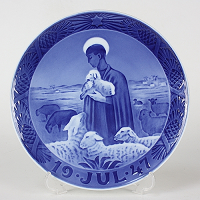 ロイヤルコペンハーゲン 1947年 イヤープレート 羊飼い