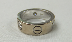 Cartier（カルティエ） 3Pダイヤ付きラブリング