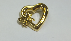 Tiffany（ティファニー）リボンハートペンダント 750刻印