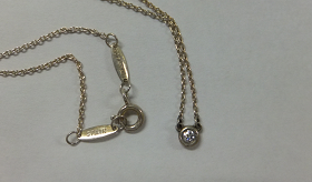 Tiffany（ティファニー）Sv925 バイザヤード1Pダイヤネックレス