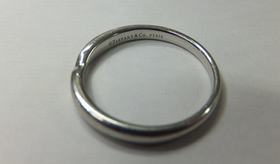 Tiffany（ティファニー）Pt950 ハーモニーウエディングリング