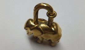 HERMES（エルメス）1988年限定カデナ 象 エレファント ゴールド