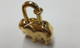 HERMES（エルメス）1988年限定カデナ 象 エレファント ゴールド